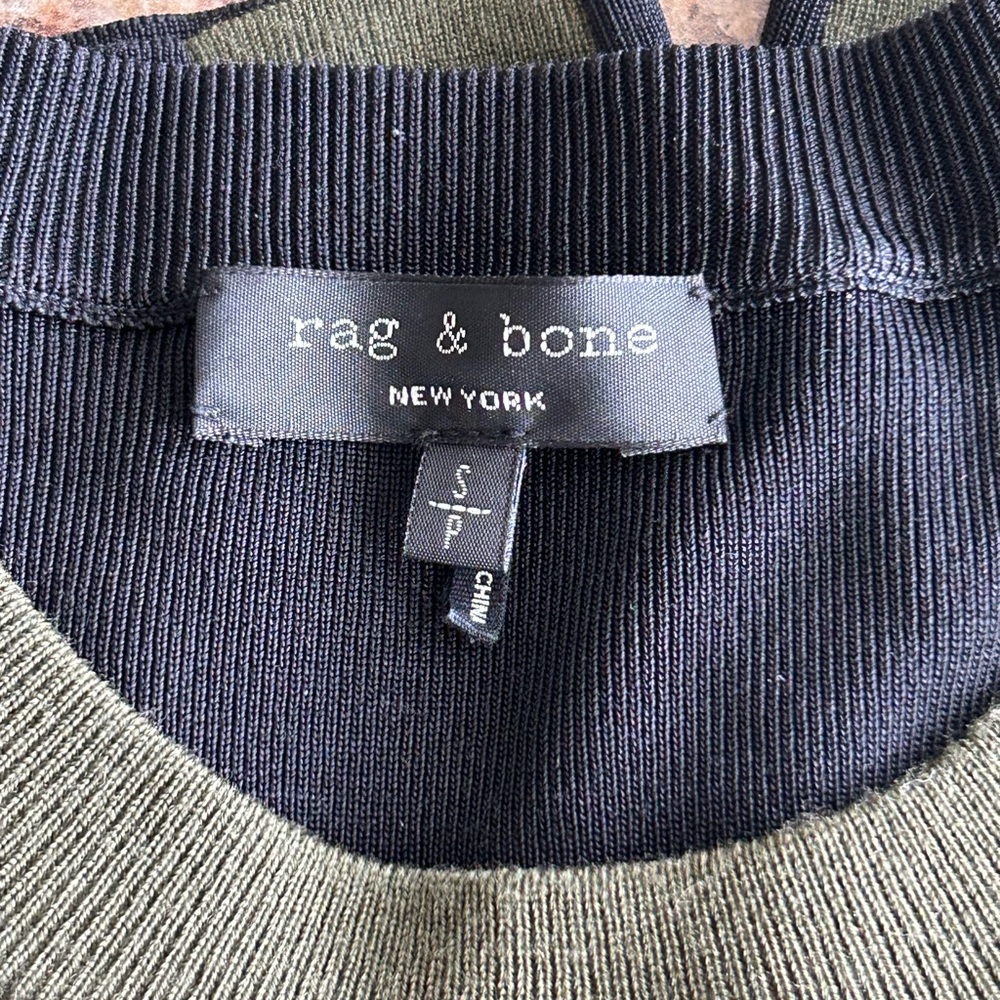 Rag & Bone Merino Wool Color Block Sweater. Size … - image 5